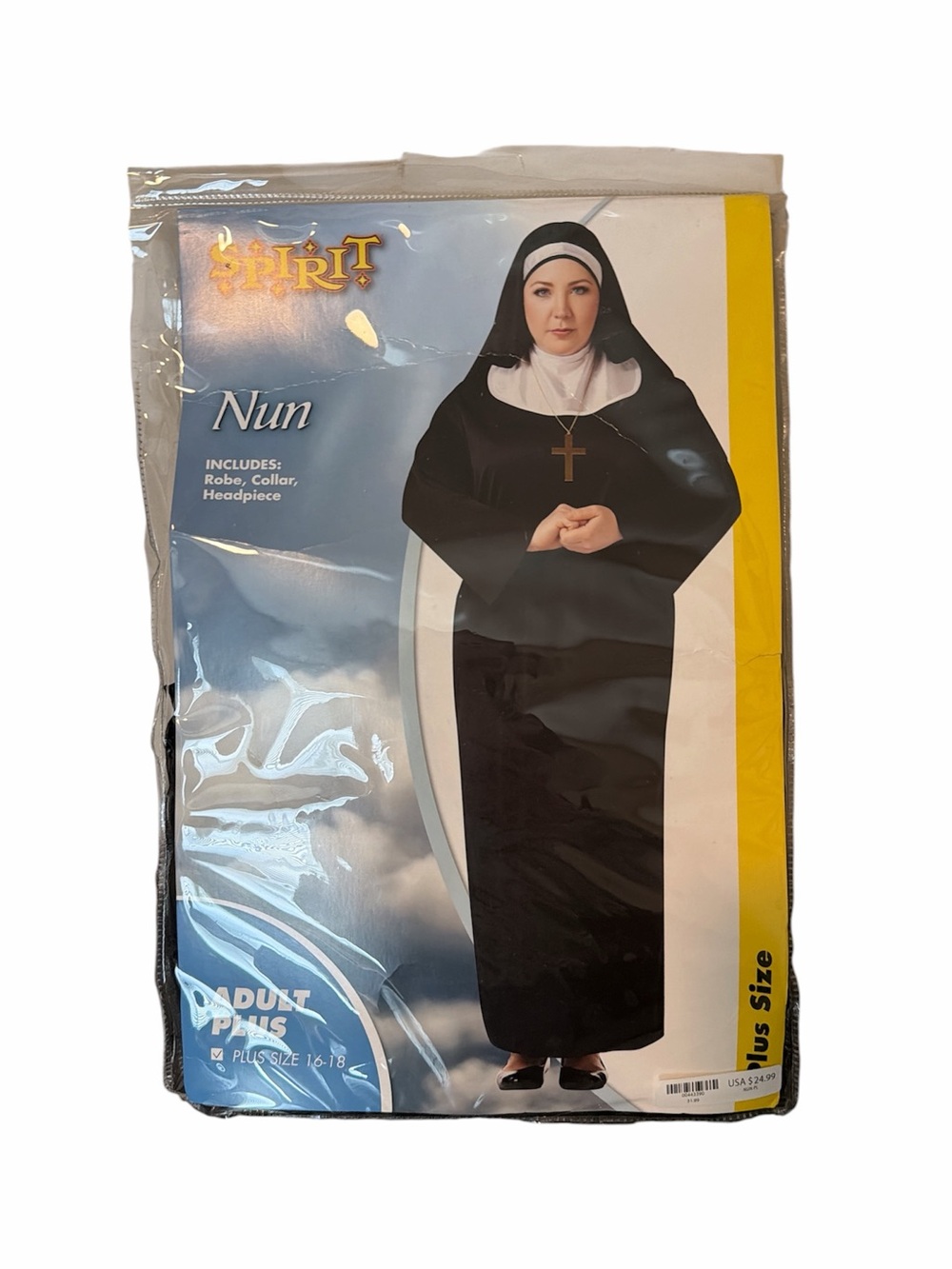 Spirit Halloween nun costume plus size 16 - 18 EUC in package party event